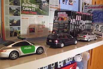 Foto eines Cobra 11-Regals