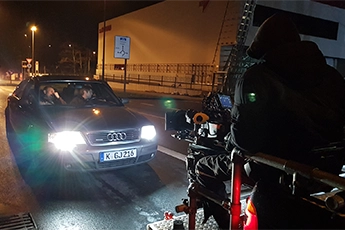 Dreharbeiten bei Nacht